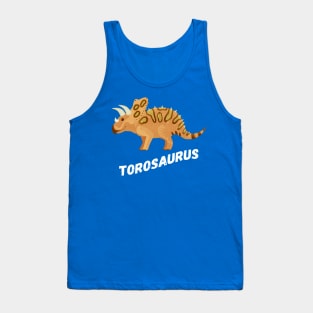 Fun Torosaurus Dinosaur Design Tank Top